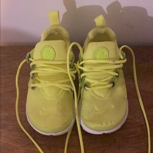 Nike Kids Neon Yellow Sneakers